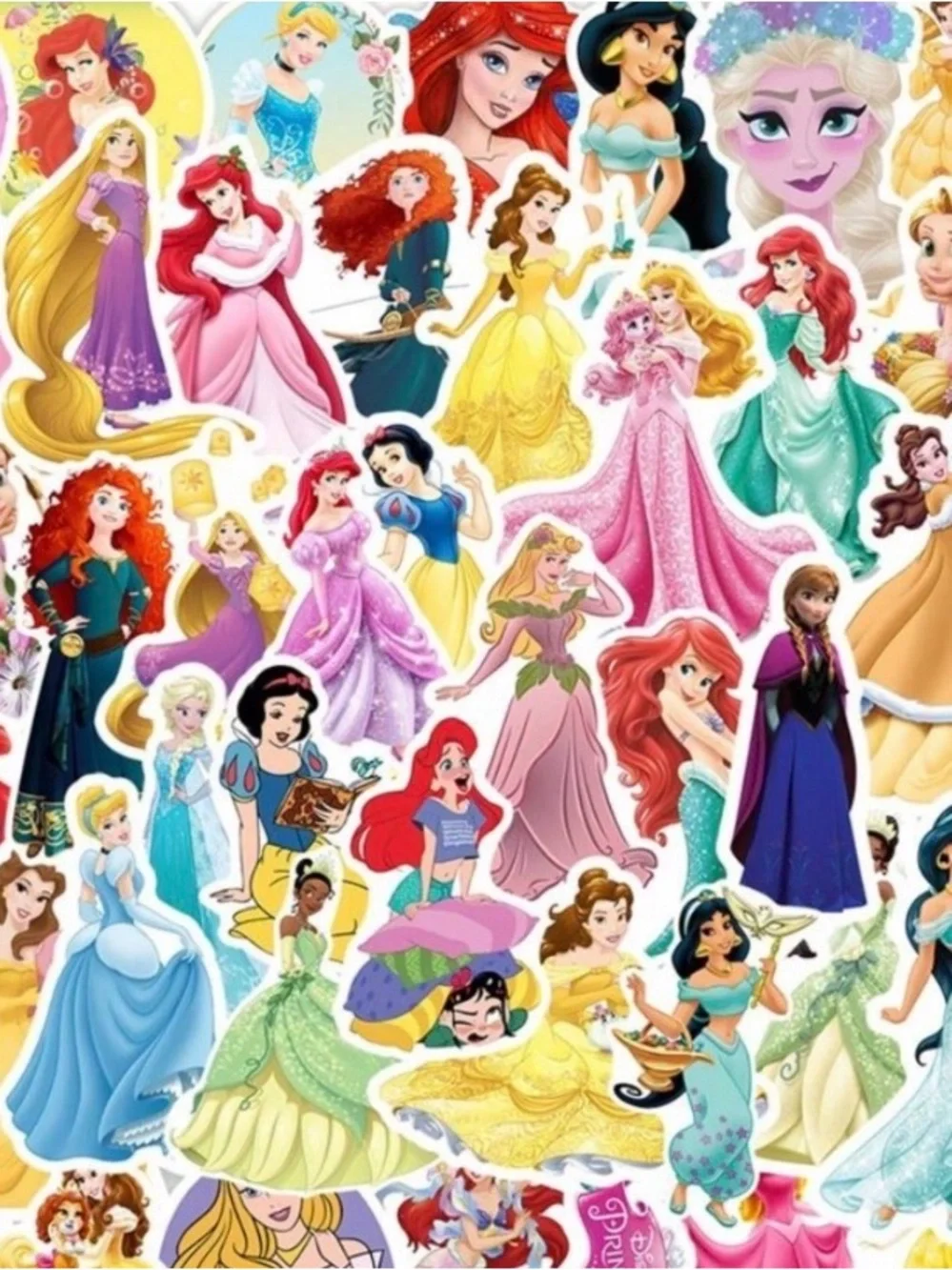 Disney Princess Sticker Bundle of 10 misc designs